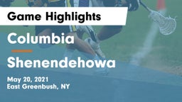 Columbia  vs Shenendehowa  Game Highlights - May 20, 2021