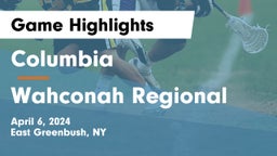 Columbia  vs Wahconah Regional  Game Highlights - April 6, 2024