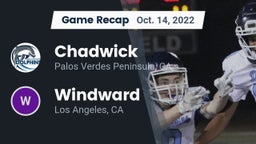 Recap: Chadwick  vs. Windward  2022