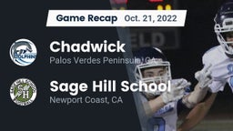 Recap: Chadwick  vs. Sage Hill School 2022
