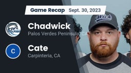 Recap: Chadwick  vs. Cate  2023