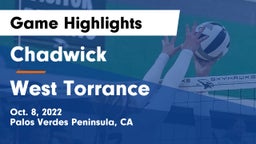 Chadwick  vs West Torrance  Game Highlights - Oct. 8, 2022