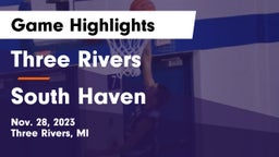 Three Rivers  vs South Haven  Game Highlights - Nov. 28, 2023