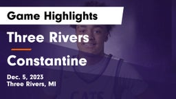 Three Rivers  vs Constantine  Game Highlights - Dec. 5, 2023