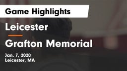Leicester  vs Grafton Memorial  Game Highlights - Jan. 7, 2020
