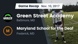 Recap: Green Street Academy  vs. Maryland School for the Deaf  2017