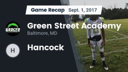 Recap: Green Street Academy  vs. Hancock 2017