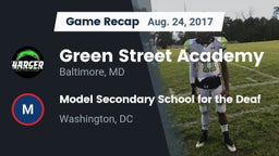 Recap: Green Street Academy  vs. Model Secondary School for the Deaf 2017