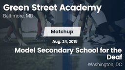 Matchup: Green Street Academy vs. Model Secondary School for the Deaf 2018