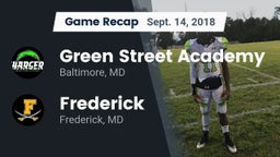 Recap: Green Street Academy  vs. Frederick  2018