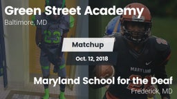 Matchup: Green Street Academy vs. Maryland School for the Deaf  2018