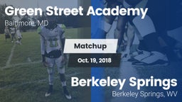 Matchup: Green Street Academy vs. Berkeley Springs  2018