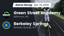 Recap: Green Street Academy  vs. Berkeley Springs  2018