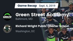 Recap: Green Street Academy  vs. Richard Wright Public Charter School  2019