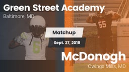 Matchup: Green Street Academy vs. McDonogh  2019