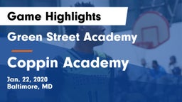 Green Street Academy  vs Coppin Academy Game Highlights - Jan. 22, 2020