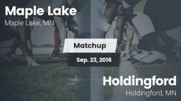 Matchup: Maple Lake High Scho vs. Holdingford  2016