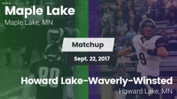 Matchup: Maple Lake High Scho vs. Howard Lake-Waverly-Winsted  2017
