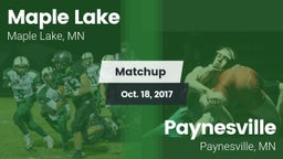 Matchup: Maple Lake High Scho vs. Paynesville  2017
