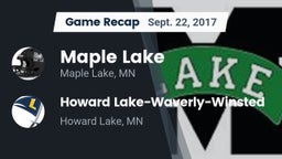 Recap: Maple Lake  vs. Howard Lake-Waverly-Winsted  2017