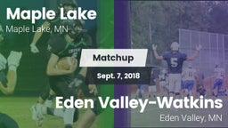 Matchup: Maple Lake High Scho vs. Eden Valley-Watkins  2018