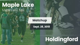 Matchup: Maple Lake High Scho vs. Holdingford 2018