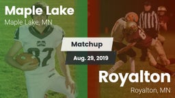 Matchup: Maple Lake High Scho vs. Royalton  2019