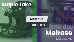 Matchup: Maple Lake High Scho vs. Melrose  2019