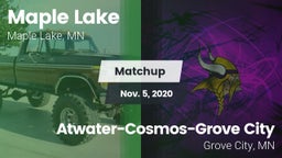 Matchup: Maple Lake High Scho vs. Atwater-Cosmos-Grove City  2020