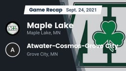 Recap: Maple Lake  vs. Atwater-Cosmos-Grove City  2021
