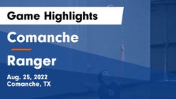Comanche  vs Ranger Game Highlights - Aug. 25, 2022