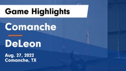 Comanche  vs DeLeon Game Highlights - Aug. 27, 2022