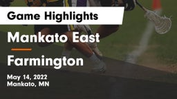 Mankato East  vs Farmington  Game Highlights - May 14, 2022