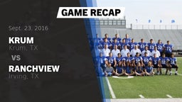 Recap: Krum  vs. Ranchview  2016