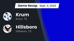 Recap: Krum  vs. Hillsboro  2020