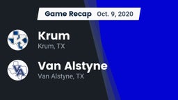 Recap: Krum  vs. Van Alstyne  2020