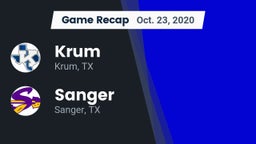 Recap: Krum  vs. Sanger  2020