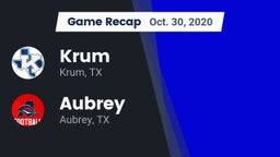 Recap: Krum  vs. Aubrey  2020