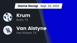 Recap: Krum  vs. Van Alstyne  2022