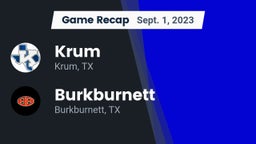 Recap: Krum  vs. Burkburnett  2023