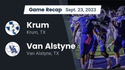 Recap: Krum  vs. Van Alstyne  2023