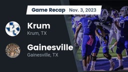 Recap: Krum  vs. Gainesville  2023