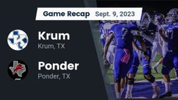 Recap: Krum  vs. Ponder  2023