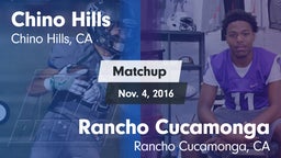 Matchup: Chino Hills High Sch vs. Rancho Cucamonga  2016