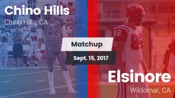 Matchup: Chino Hills High Sch vs. Elsinore  2017
