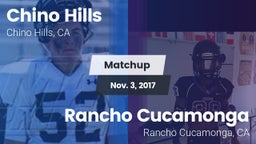 Matchup: Chino Hills High Sch vs. Rancho Cucamonga  2017