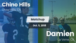Matchup: Chino Hills High Sch vs. Damien  2018