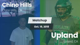 Matchup: Chino Hills High Sch vs. Upland  2018