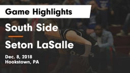 South Side  vs Seton LaSalle  Game Highlights - Dec. 8, 2018