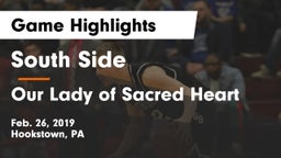 South Side  vs Our Lady of Sacred Heart  Game Highlights - Feb. 26, 2019